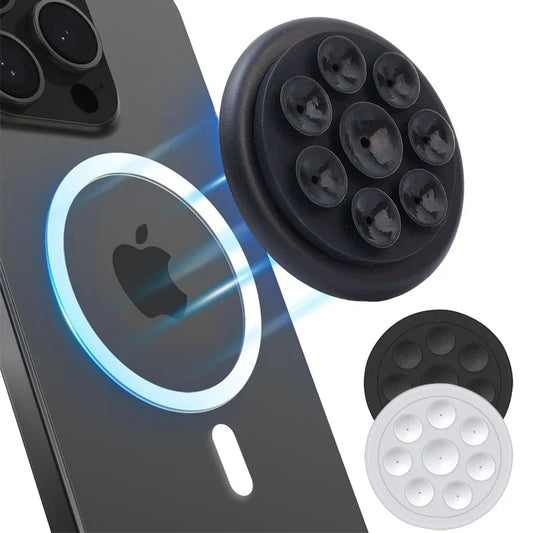 Silicone Suction Cup Magentic Phone Mount for MagSafe